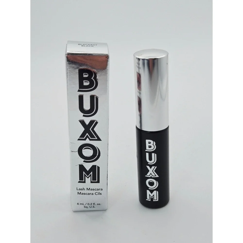 Buxom Lash Mascara Blackest Black 6ml 0.2 fl oz Volumizing Lengthening New‎